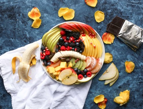 Fruit Platter with Banana, Mango, Berries and Orange